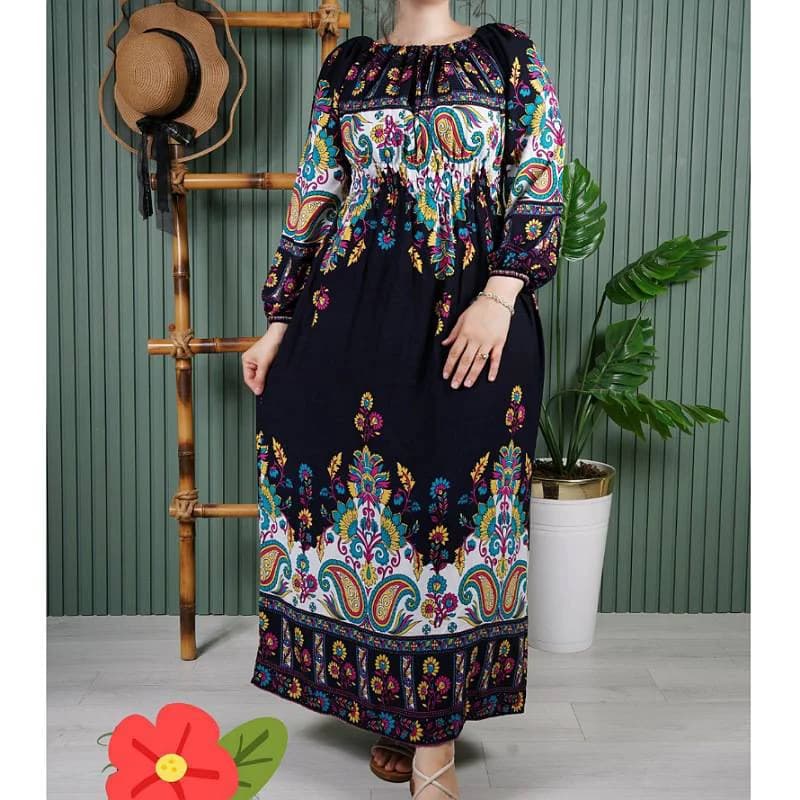 استایل لاکچری باپیراهن ساحلی نخی خارجی زنانه/کد29232 — تصویر ۶