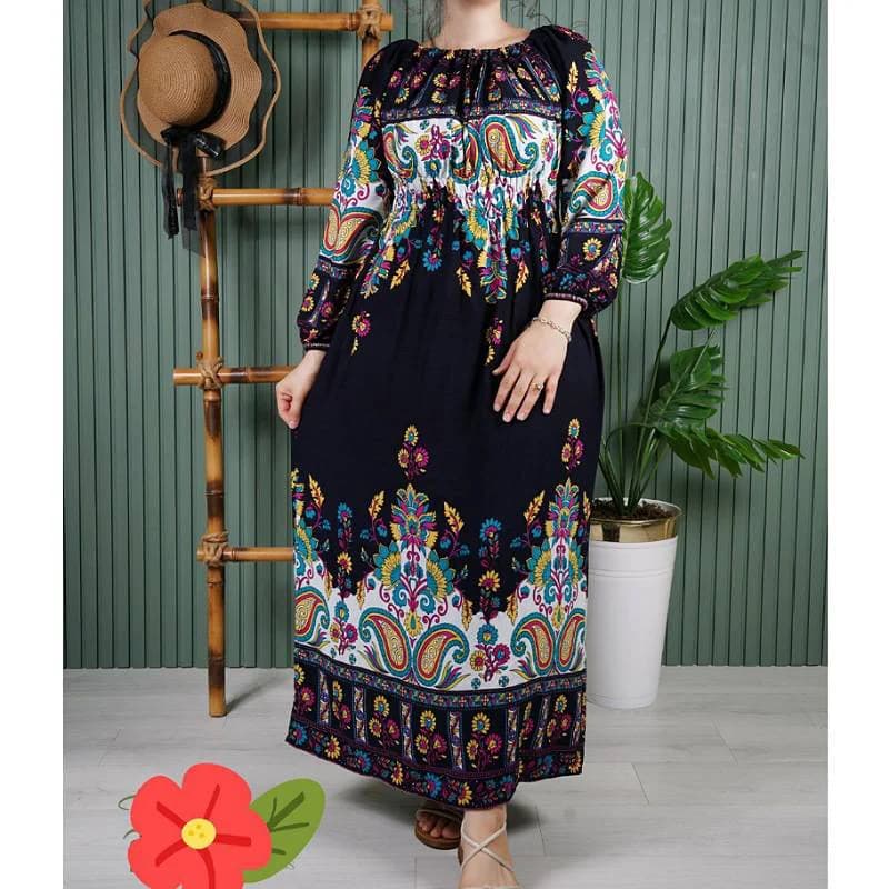 استایل لاکچری باپیراهن ساحلی نخی خارجی زنانه/کد29232 — تصویر ۷