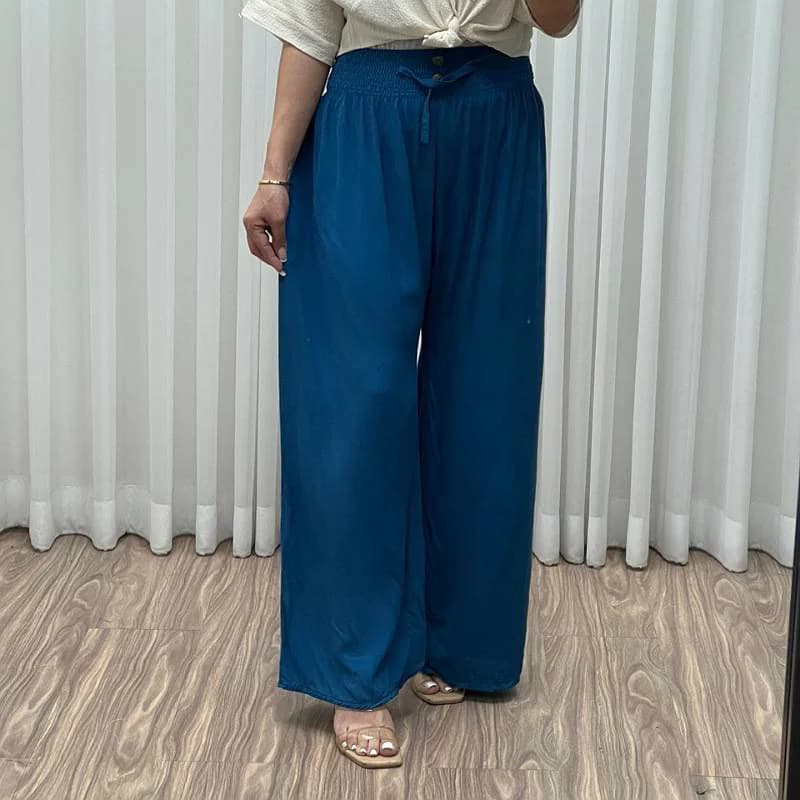 شلوارنخی پرکش زنانه قواره دار/کد29217 — تصویر ۲