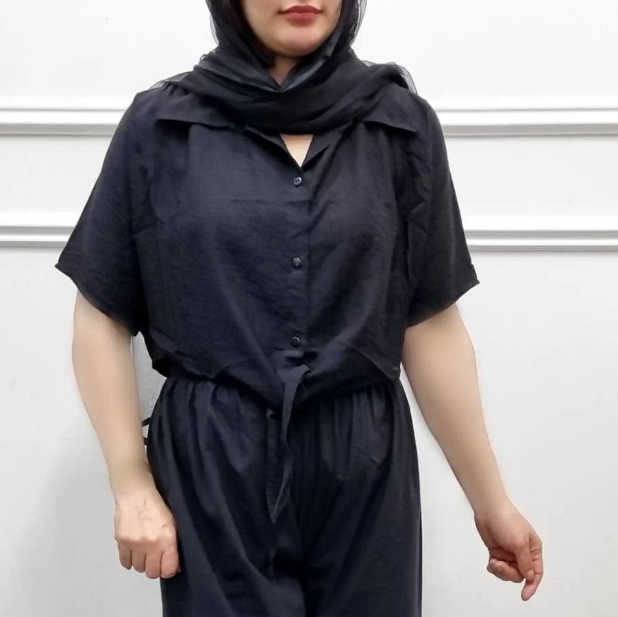 شومیز نخی بابوس گره ای طرح گلبهار/کد29203 — تصویر ۲