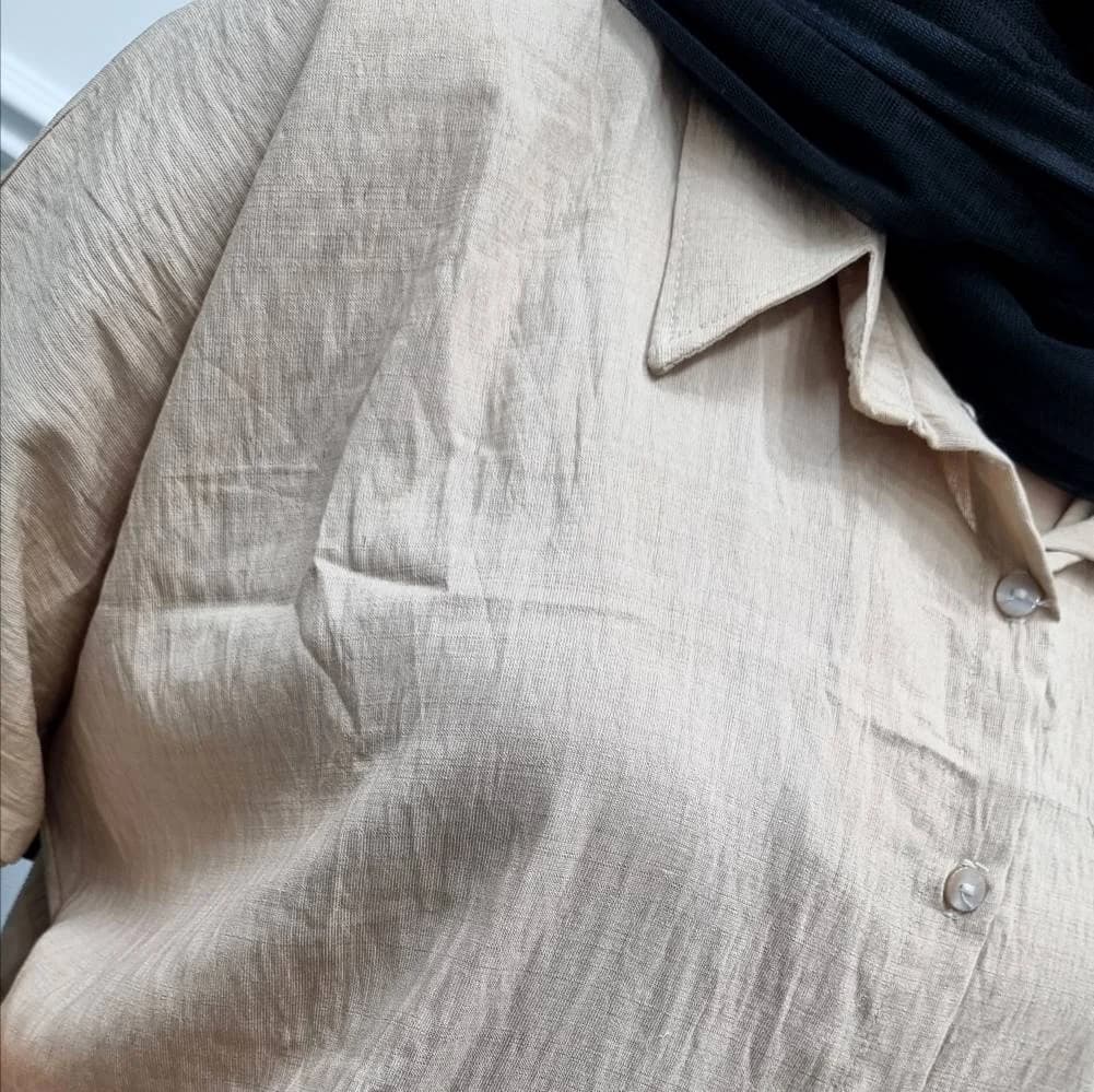 شومیز نخی بابوس گره ای طرح گلبهار/کد29203 — تصویر ۷