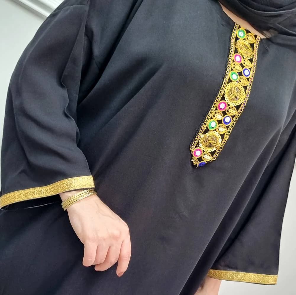 پیراهن ساحلی نخی طلاکوب قواره دار/کد29197 — تصویر ۶