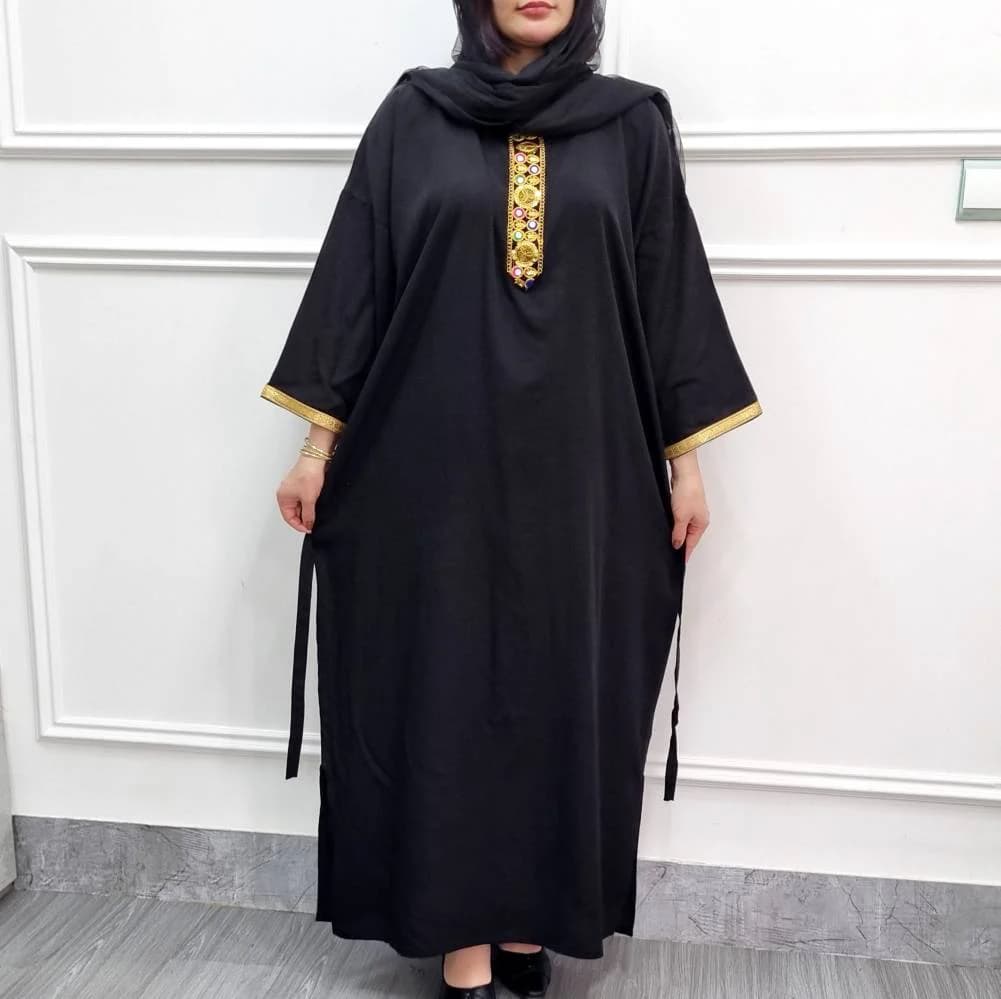 پیراهن ساحلی نخی طلاکوب قواره دار/کد29197 — تصویر ۵