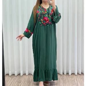 پیراهن ساحلی کفتان نخی زنانه/کد2980