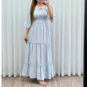 استایل لاکچری باپیراهن ساحلی عروسکی نخی زنانه/کد2983 — تصویر ۴