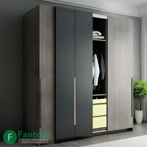مکانیزم درب ریلی تاپ لاین روکار دو درب فانتونی مدل K025 و K026 — تصویر ۳
