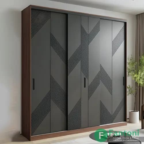 مکانیزم درب ریلی سه درب تاپ لاین توکار فانتونی مدل K024