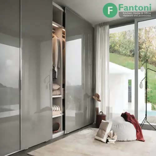 مکانیزم درب ریلی این لاین کمدی برقی سینکرونایز متقارن فانتونی K082 و K083