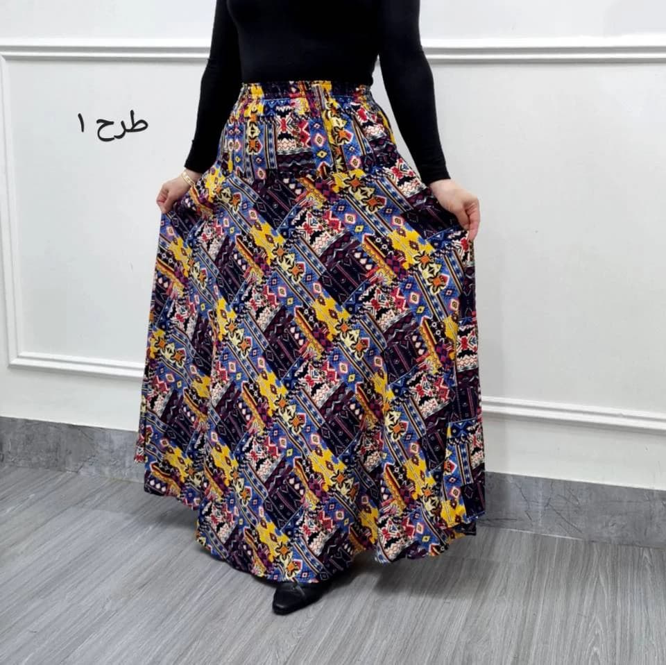 دامن نخی طرح اندونزی زنانه/کد2978 — تصویر ۴