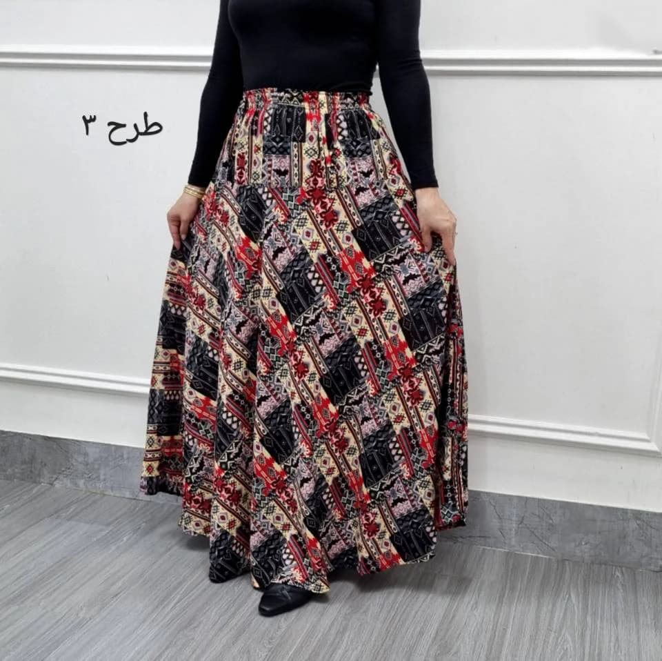 دامن نخی طرح اندونزی زنانه/کد2978