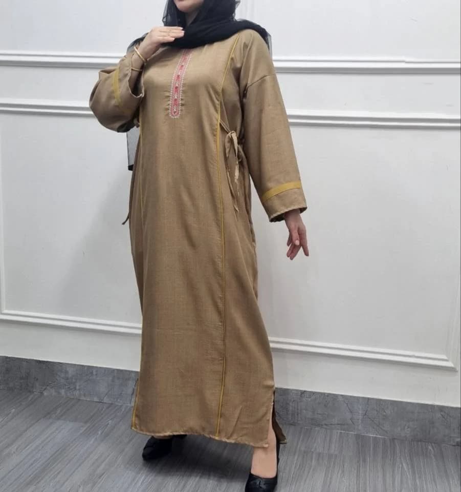 پیراهن ساحلی زارا یال یقه گلدوزی خانومانه/ کد2968 — تصویر ۳