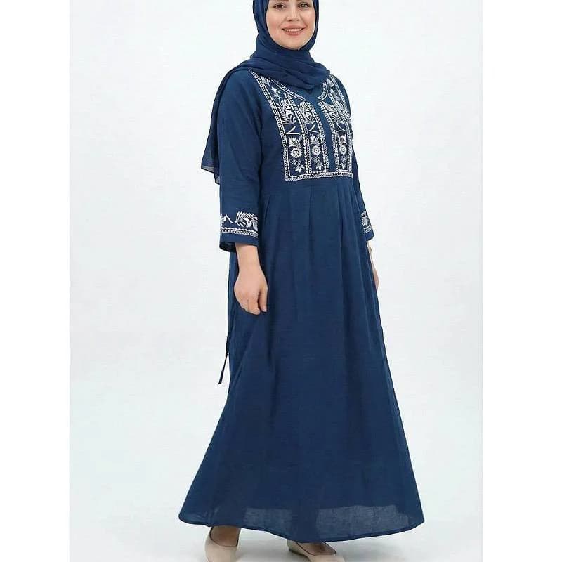 ساحلی مانتویی نخی چاپی طرح الهه /کد290048 — تصویر ۶