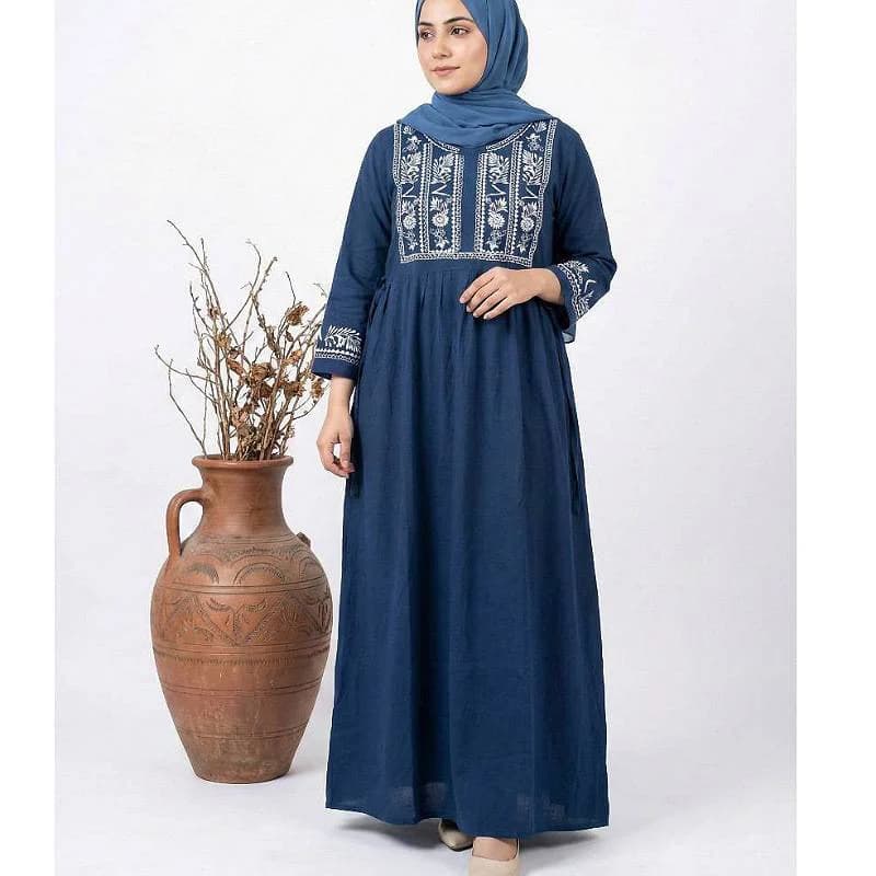 ساحلی مانتویی نخی چاپی طرح الهه /کد290048 — تصویر ۵