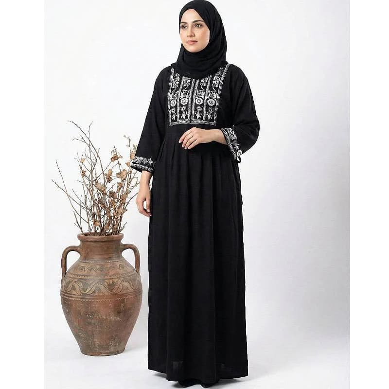 ساحلی مانتویی نخی چاپی طرح الهه /کد290048 — تصویر ۳