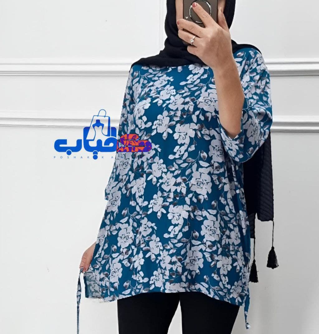 تونیک نخی گلدارطرح الهه/کد2947 — تصویر ۲