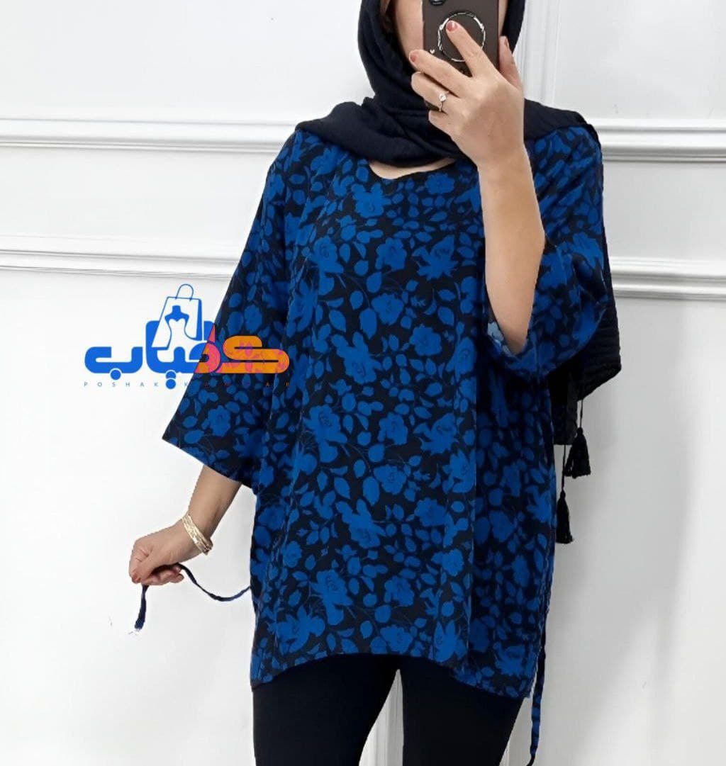 تونیک نخی گلدارطرح الهه/کد2947 — تصویر ۳
