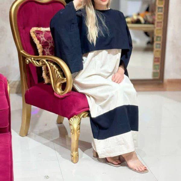 ست ساحلی سارافن شنل دوتیکه لینن نچرال زنانه /کد2961 — تصویر ۳