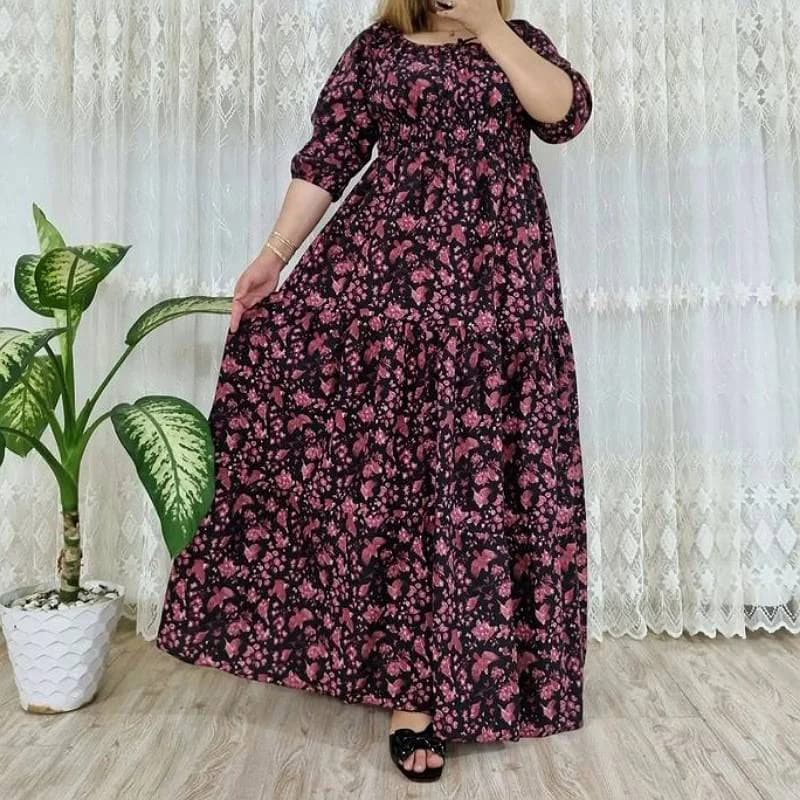 استایل لاکچری باپیراهن ساحلی عروسکی نخی هندی زنانه/کد2933 — تصویر ۶