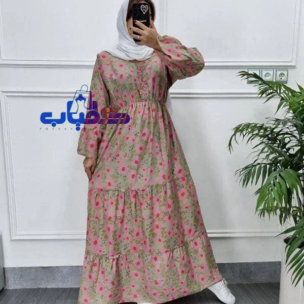 استایل لاکچری باپیراهن ساحلی عروسکی نخی هندی زنانه/کد2933 — تصویر ۲