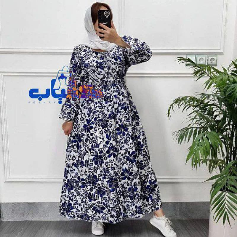 استایل لاکچری باپیراهن ساحلی عروسکی نخی هندی زنانه/کد2933