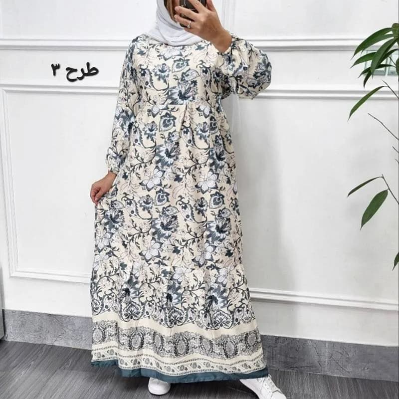 پیراهن ساحلی کرب بوگاتی حاشیه دار زنانه/کد2920 — تصویر ۴