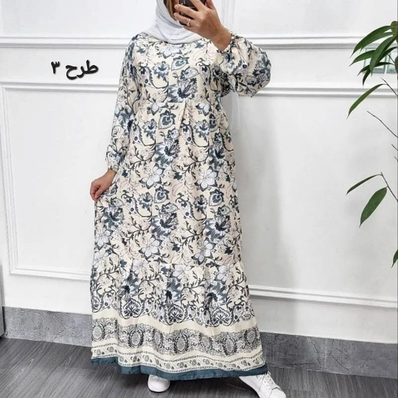 پیراهن ساحلی کرب بوگاتی حاشیه دار زنانه/کد2920 — تصویر ۲