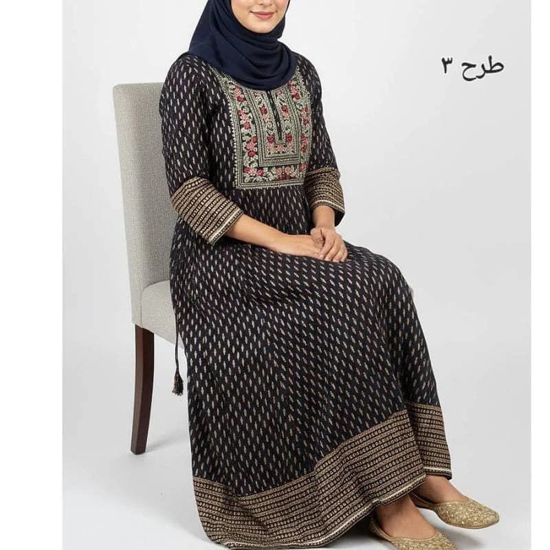 استایل لاکچری ومزونی باپیراهن ساحلی کورتی وارداتی هندی/کد2905 — تصویر ۴
