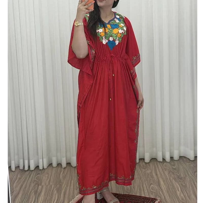 پانچ ساحلی نخی اورجینال گلدوزی شده وارداتی/کد2902 — تصویر ۶