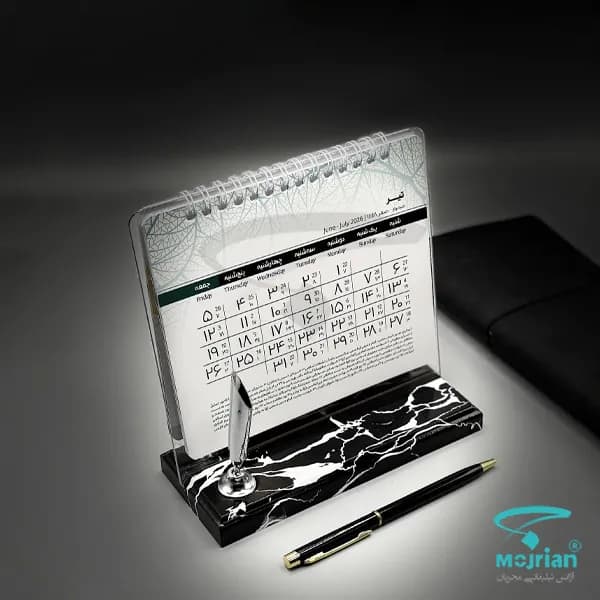 تقویم رومیزی پایه ام دی اف V410