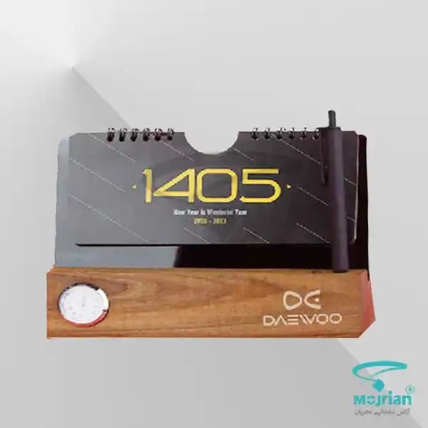 تقویم رومیزی چوبی گردو R1103R