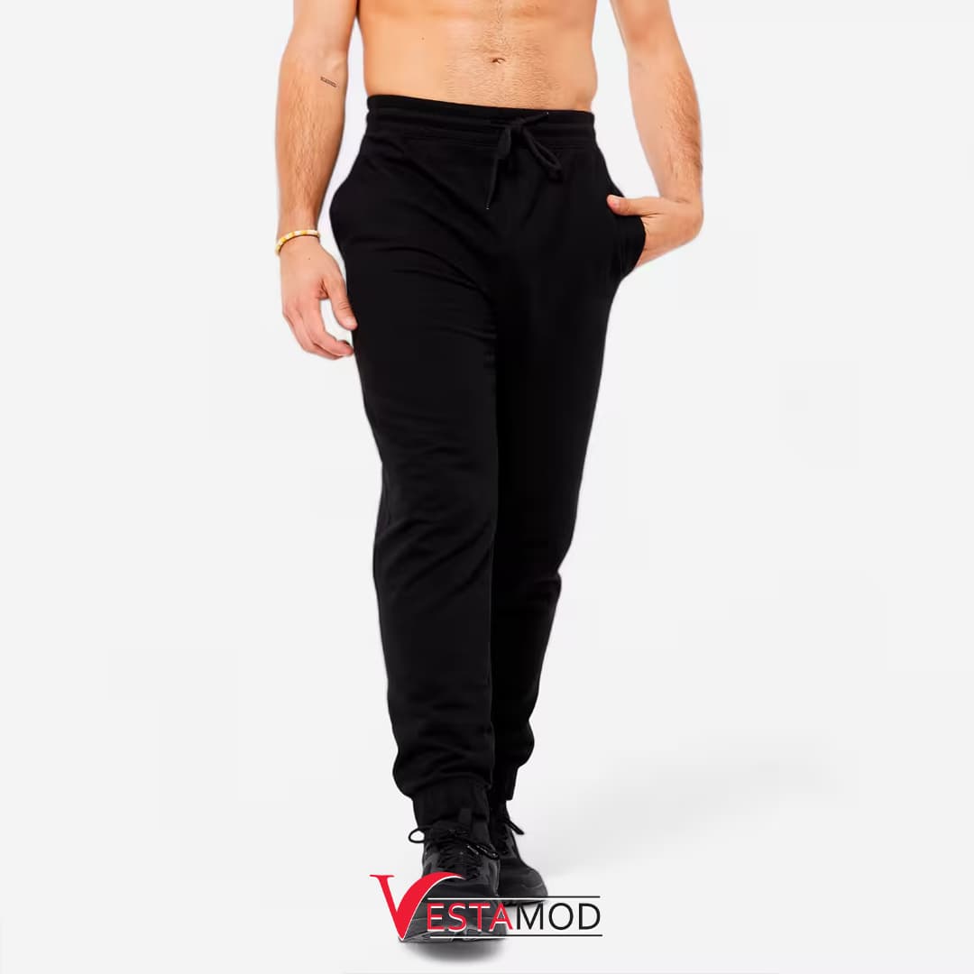 شلوار ورزشی مردانه مشکی مدل 100 Fitness