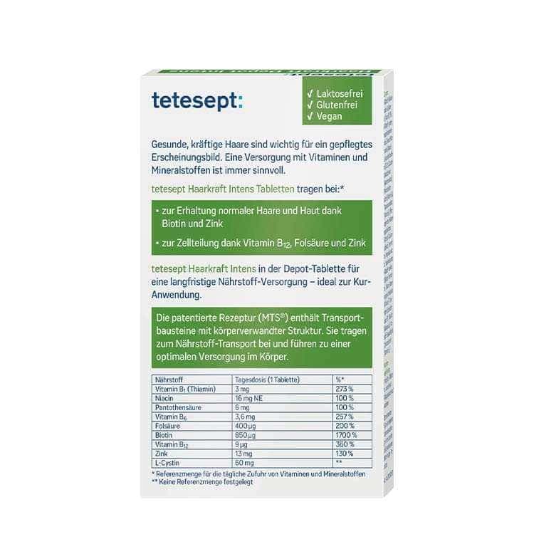 قرص تقویت کننده و درخشان کننده مو تتسپت مدل Haarkraft — تصویر ۲