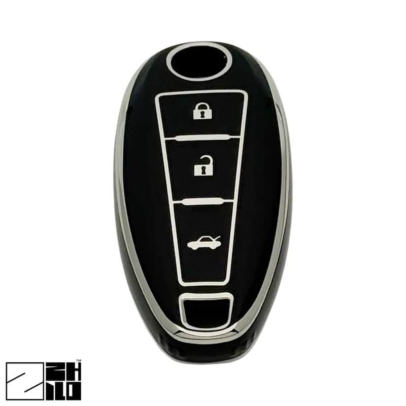 کاور ریموت TPU طرح کروم ۳ دکمه سوزوکی کیزاشی