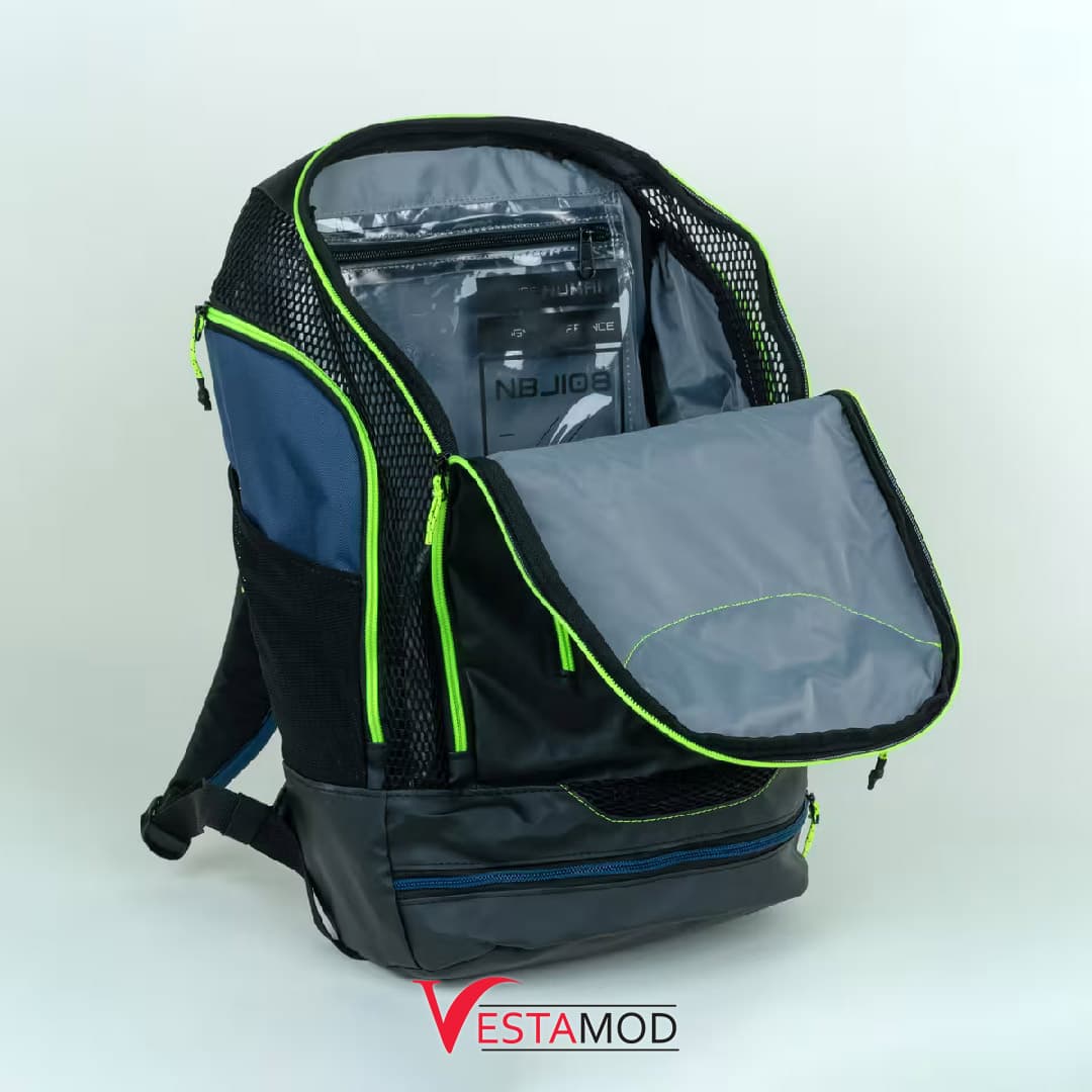 کوله پشتی استخر نابایجی 27 لیتری مدل 900 BLACK YELLOW — تصویر ۵