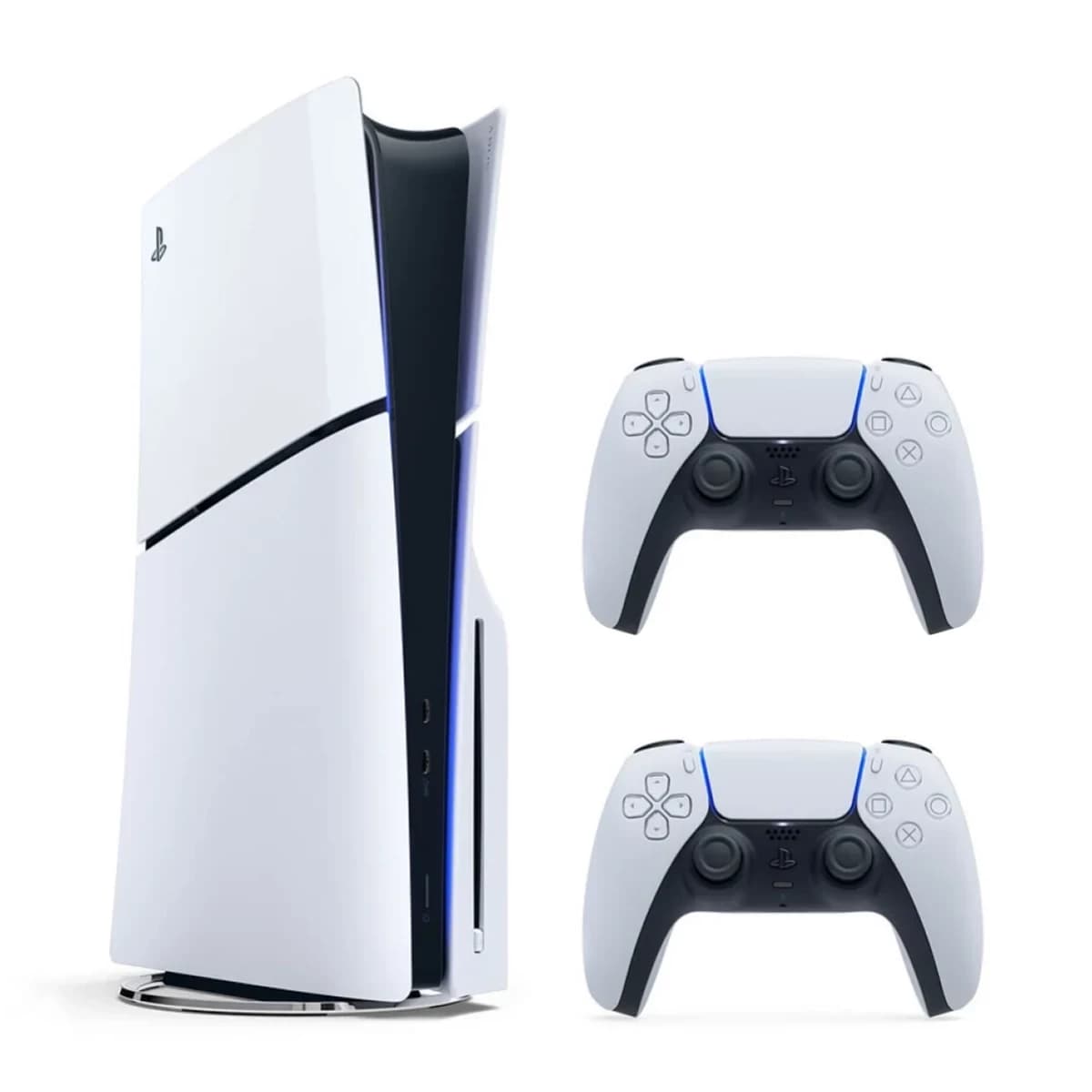 کنسول پلی استیشن 5 استاندارد ریجن اروپا اسلیم Playstation 5 Slim (2016 Drive) باندل اصلی دو دسته سفید (با 18 ماه گارانتی شرکتی)