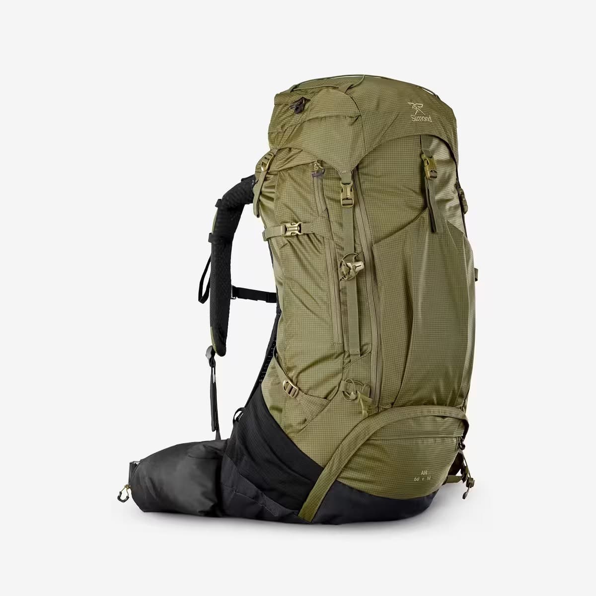 کوله پشتی کوهنوردی مردانه سایموند – 60+10 لیتر – خاکی – MT500 Air