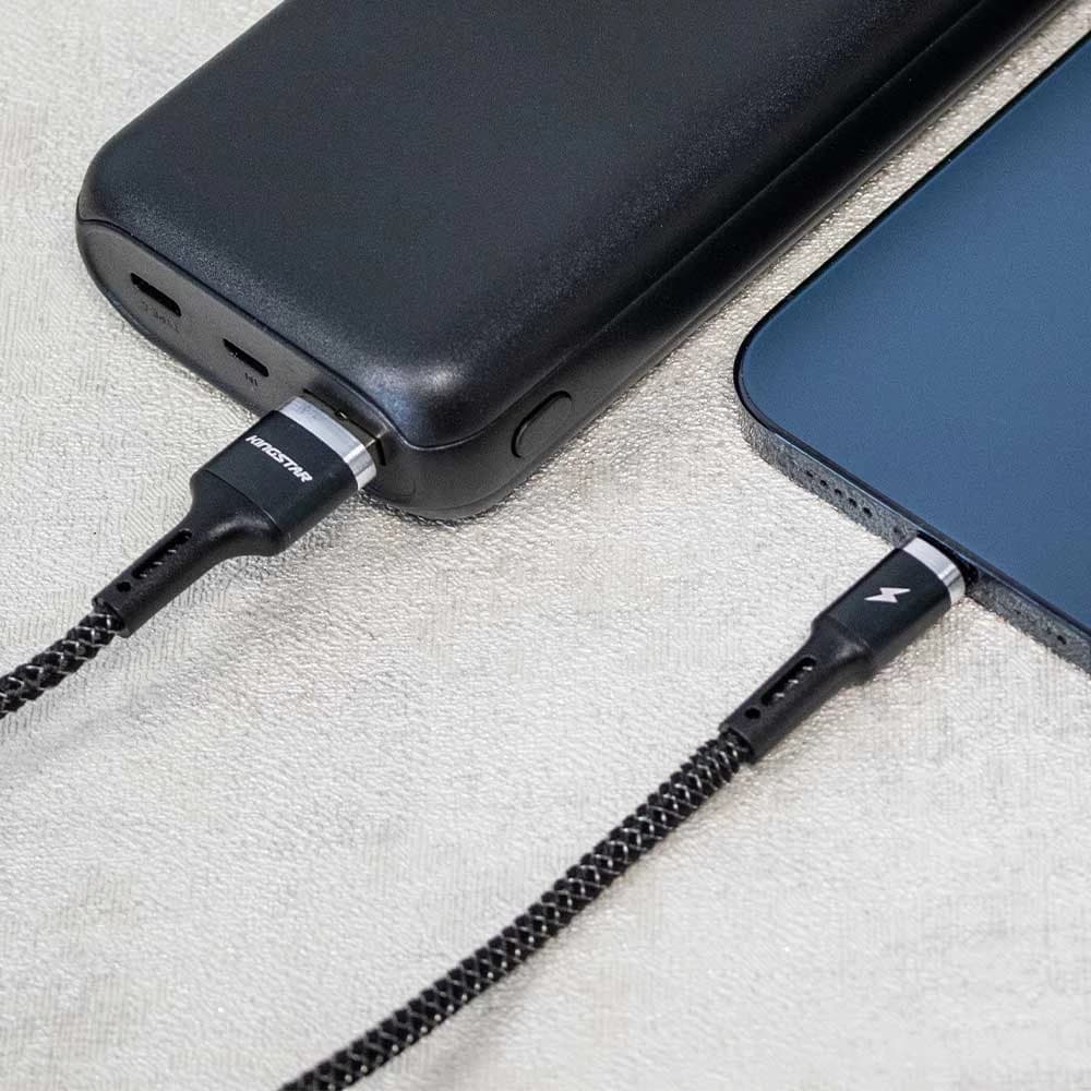 کابل شارژ کینگ استار مدل K325 i Lightning مشکی — تصویر ۷
