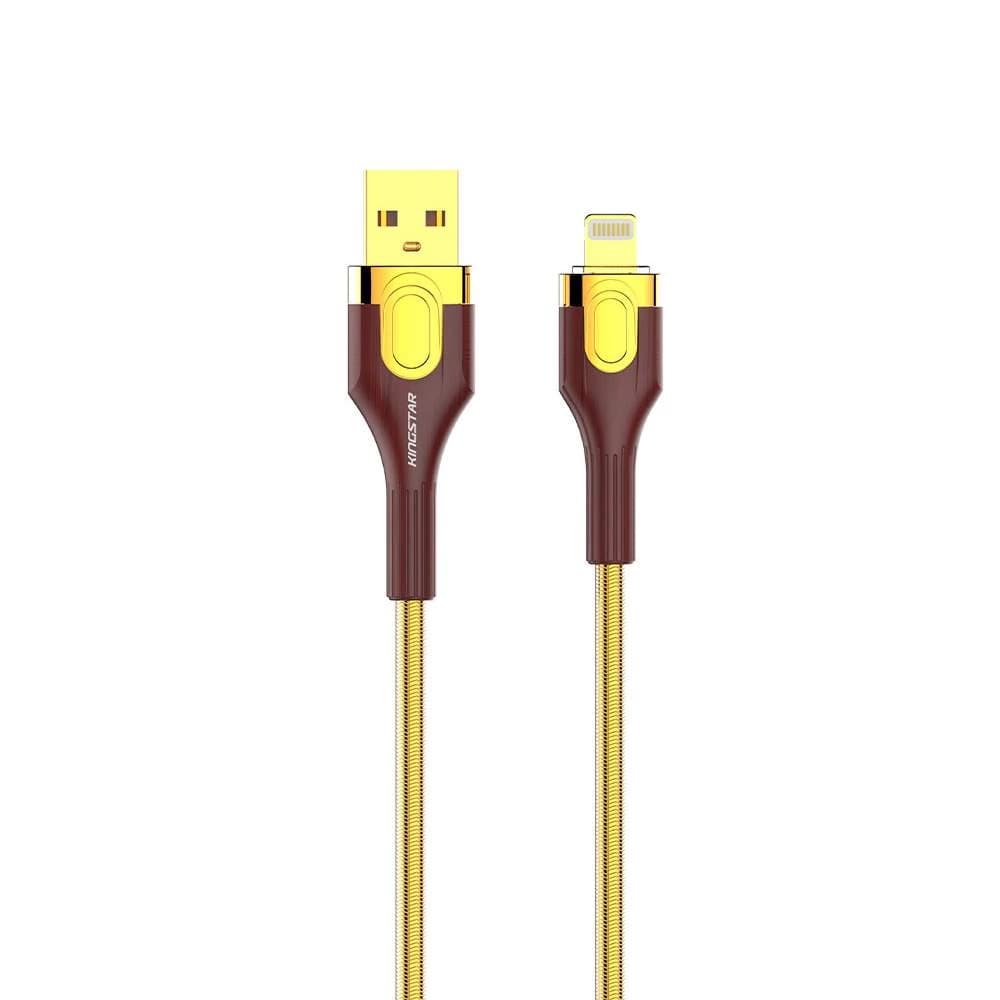 کابل شارژ کینگ استار مدل K217i Lightning Gold