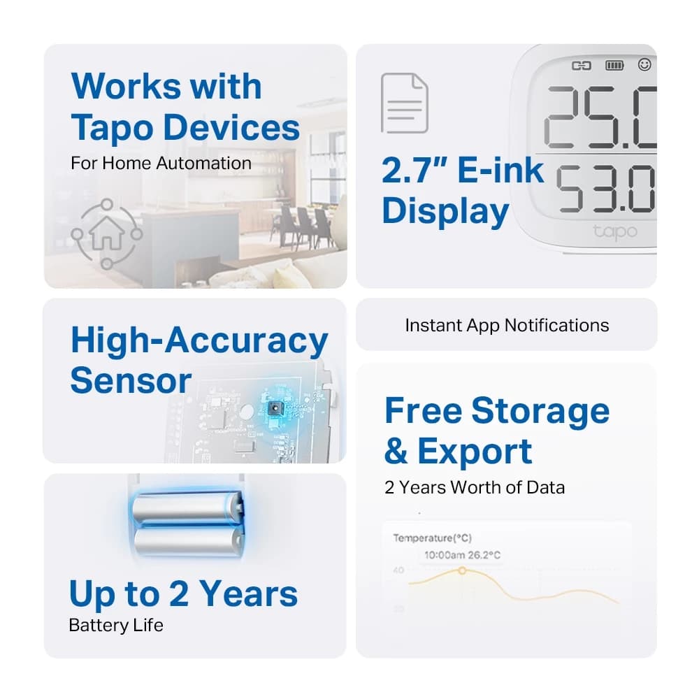 دماسنج هوشمند TP-Link مدل Tapo T315 — تصویر ۷