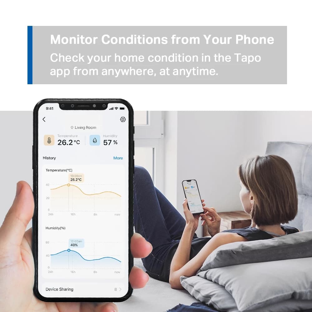 دماسنج هوشمند TP-Link مدل Tapo T315 — تصویر ۸