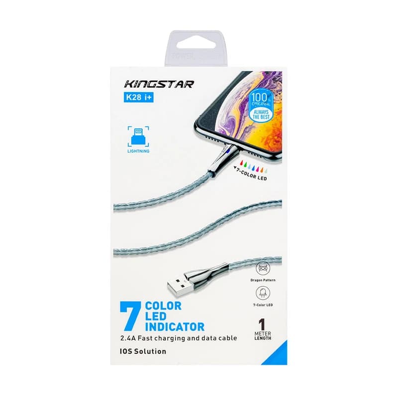 کابل شارژ کینگ استار مدل K28 i+ Lightning — تصویر ۲