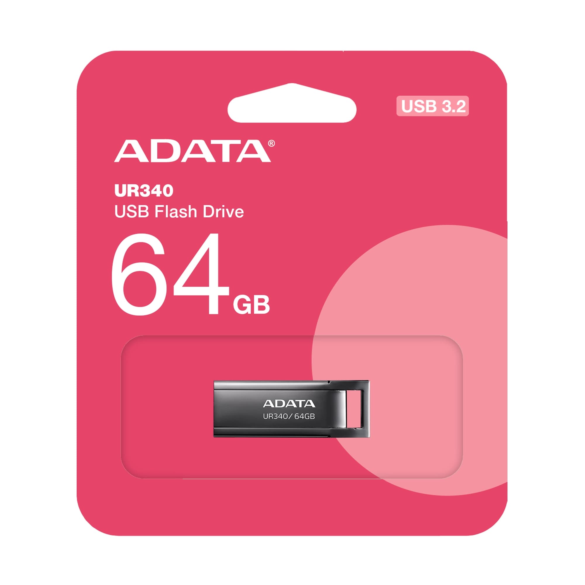 فلش مموری ای دیتا مدل UR340 USB3.2 64GB مشکی — تصویر ۵