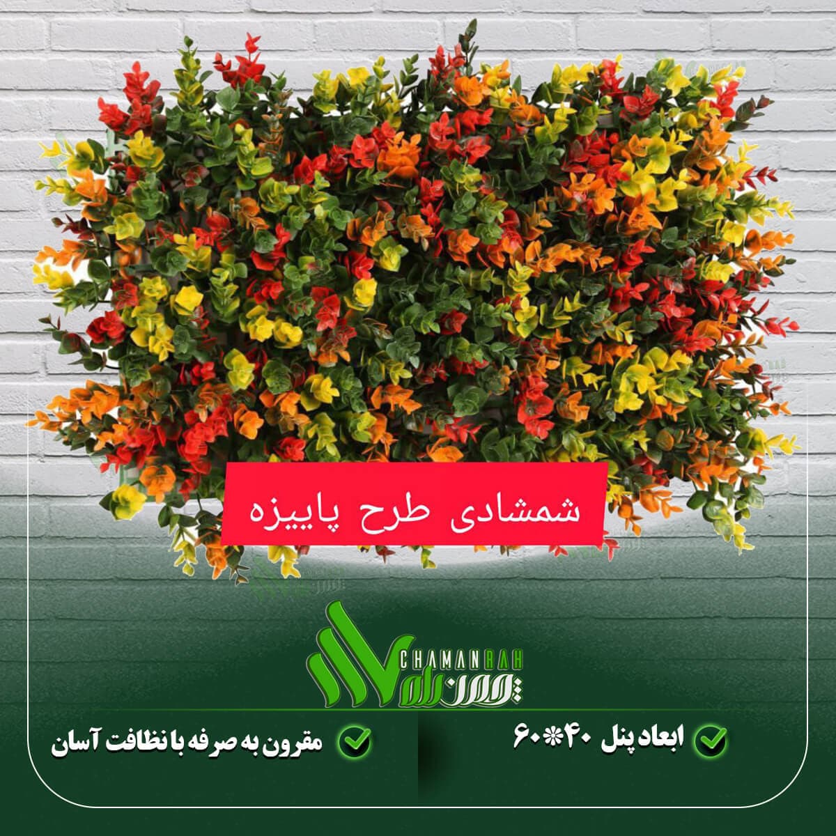 گرین وال شمشادی طرح پاییزه