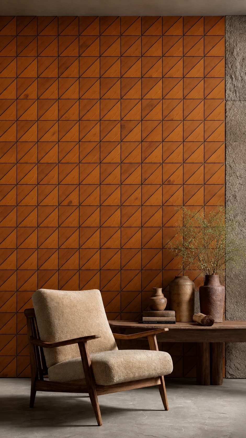 دیوارپوش چوبی مدل L102 | آراچوب — تصویر ۲
