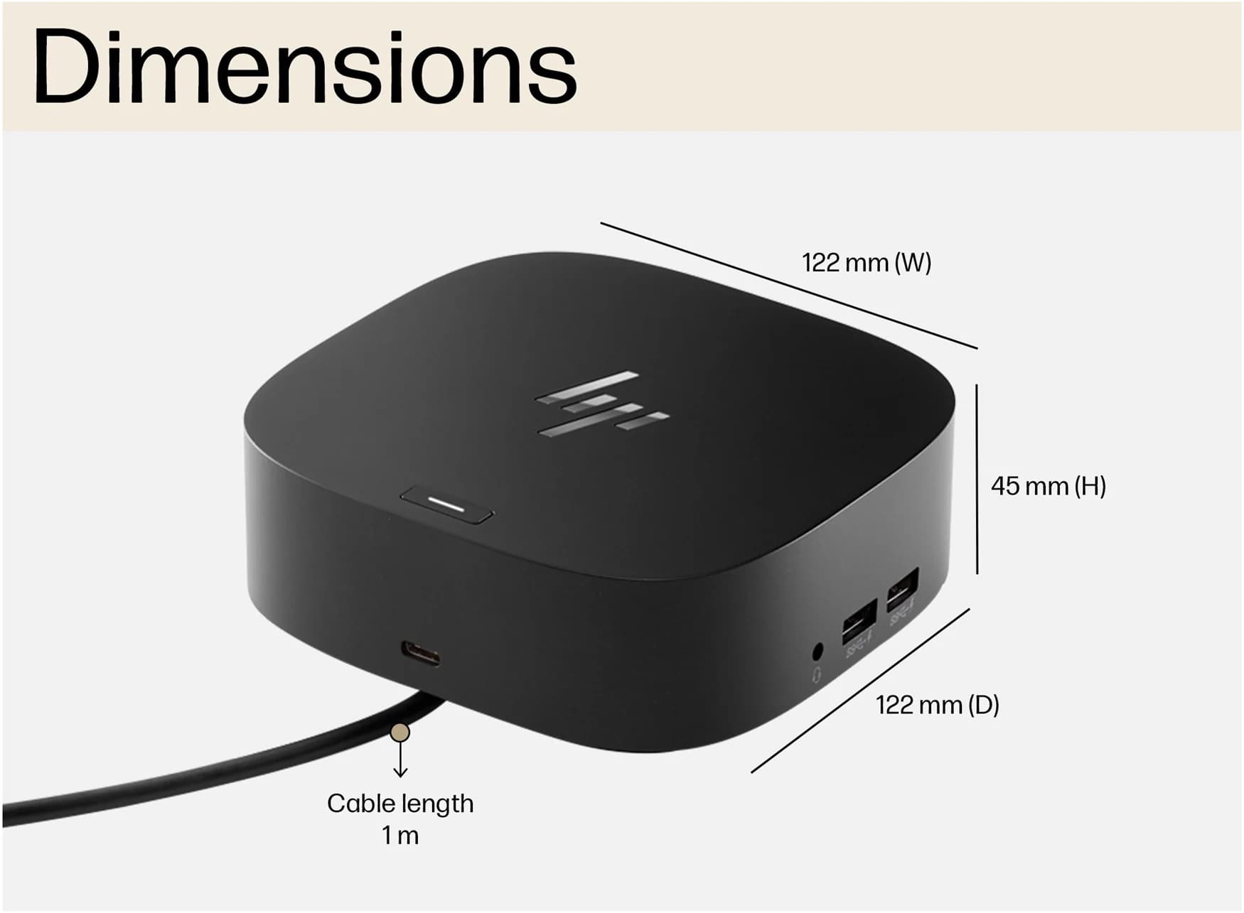HP USB-C Dock G5 (استوک) — تصویر ۳