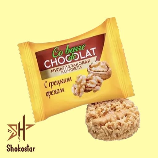 شکلات حاوی مغز گردو و غلات کوبار