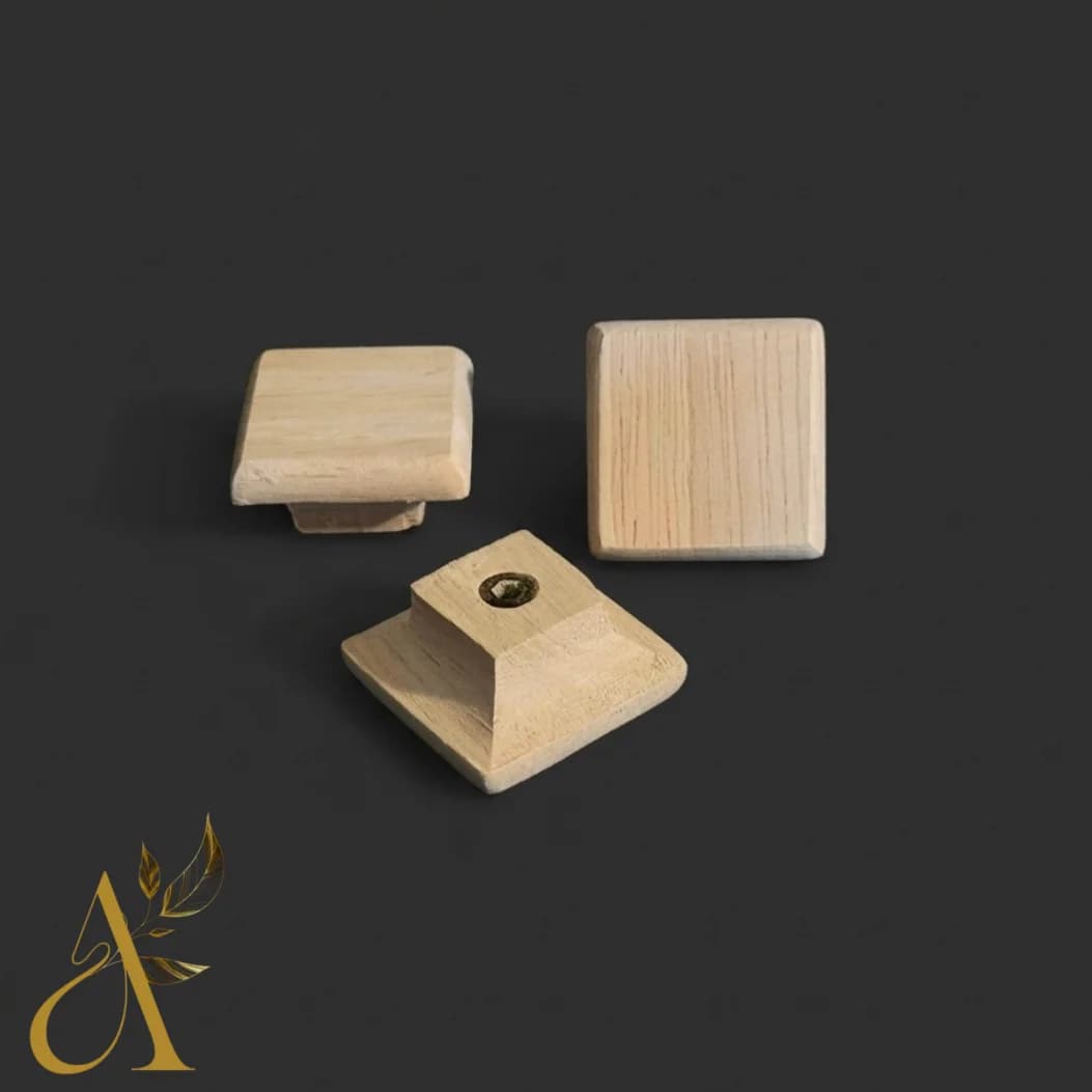 دستگیره چوبی تک پیچ مربع کد D120