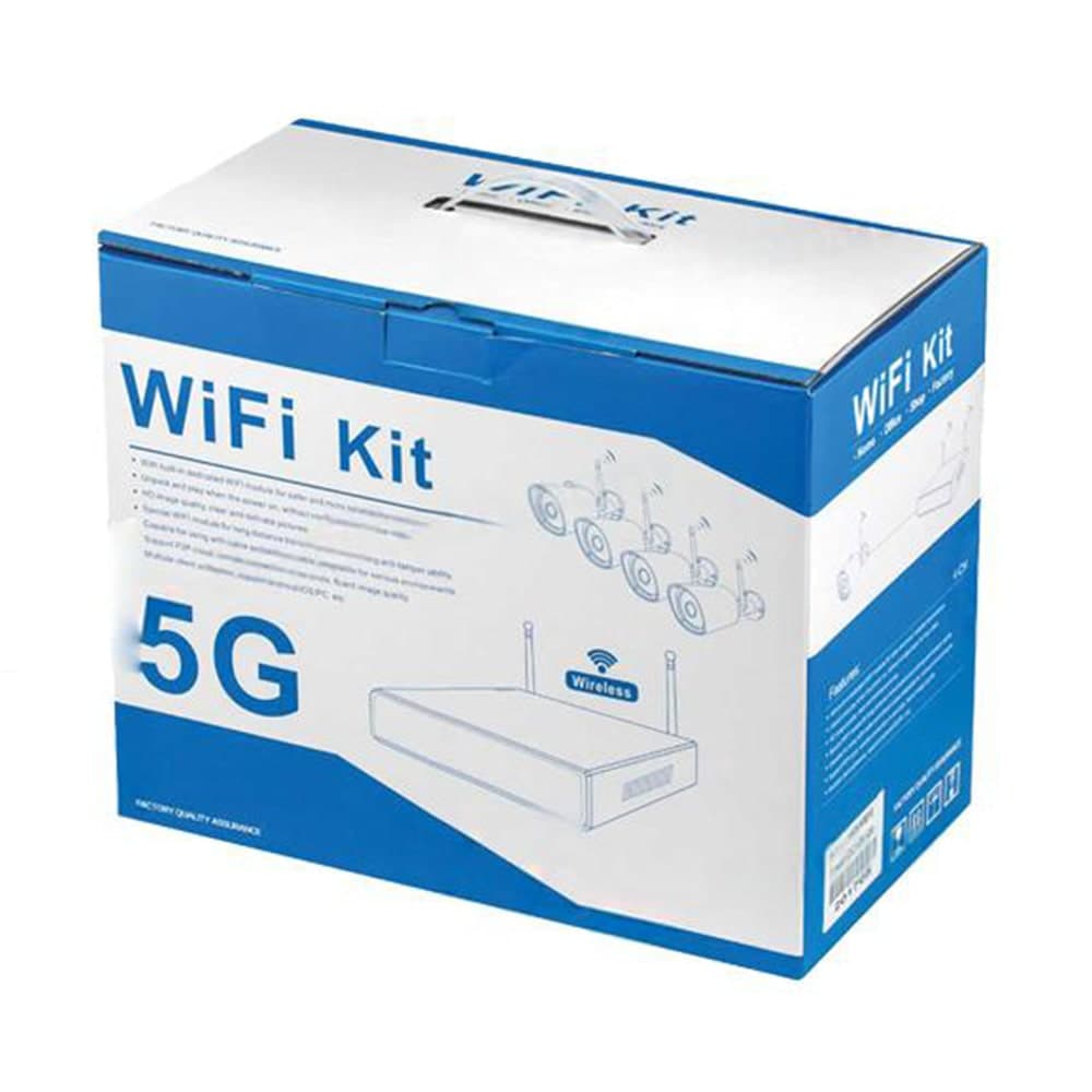 پک 4 کانال وایرلس Xmeye دید در شب رنگی مدل 5G Wi-Fi Kit — تصویر ۳