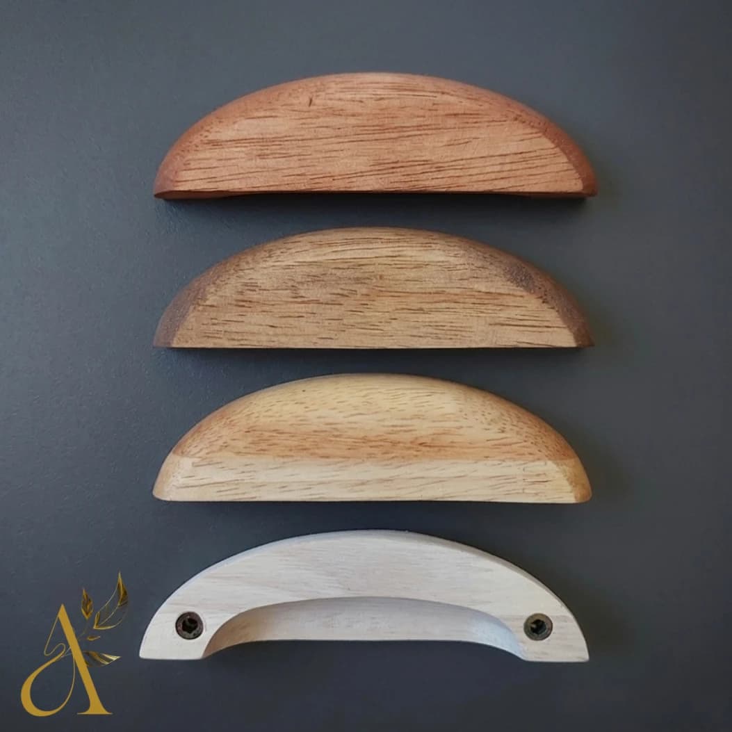 دستگیره چوبی نیم دایره کد D217 — تصویر ۲