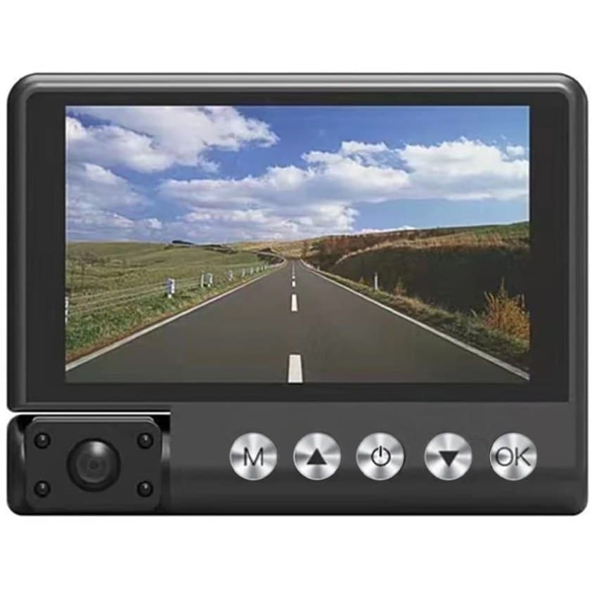دوربین خودرو Full-HD مدل Triple V با قابلیت ضبط سه‌گانه